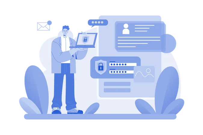Happy people illustration