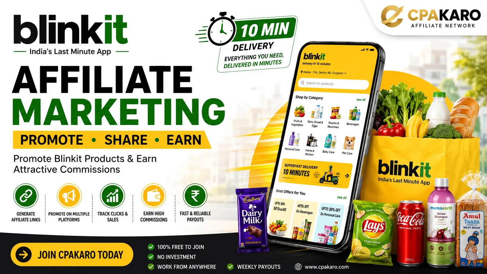 Blinkit Affiliate Marketing
